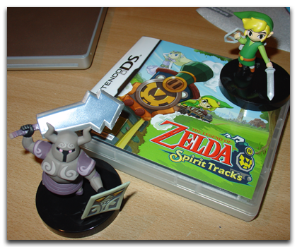 The Legend of Zelda : Spirit Tracks avec ses figurines